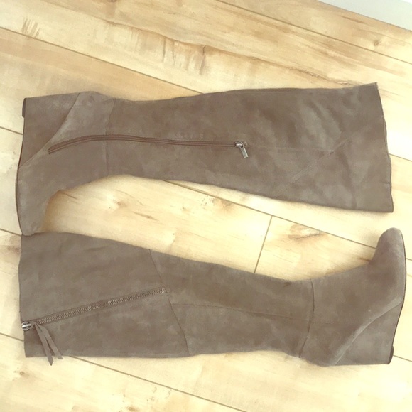 Dolce Vita Shoes - Dolce Vita over the knee tan suede wedge boot